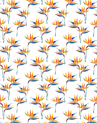 Fabric roller blind for window Colorful leaves