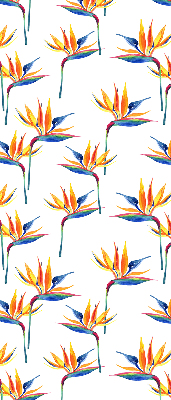 Fabric roller blind for window Colorful leaves