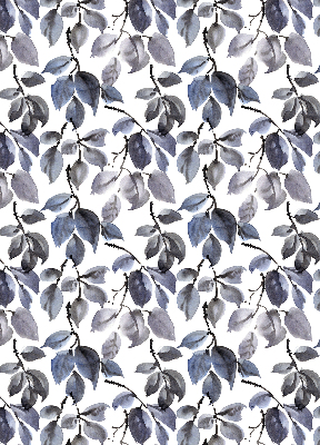 Blackout roller blind Dark leaves