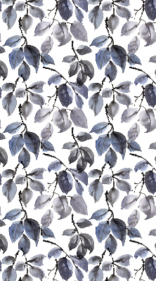 Blackout roller blind Dark leaves