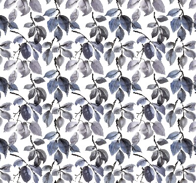 Blackout roller blind Dark leaves