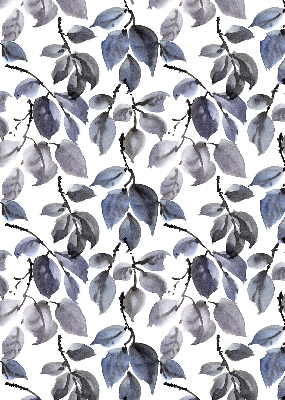Blackout roller blind Dark leaves