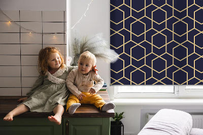 Blackout roller blind for window 3d cube