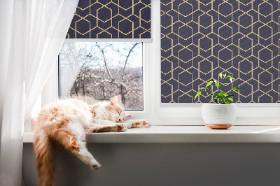 Blackout roller blind for window 3d cube