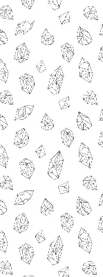 Fabric roller blind for window geometric shapes pattern