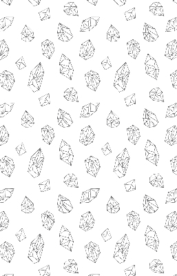 Fabric roller blind for window Geometric shapes