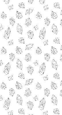 Fabric roller blind for window geometric shapes pattern