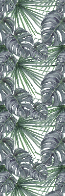Blackout roller blind with leaves pattern