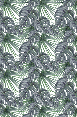 Blackout roller blind with leaves pattern
