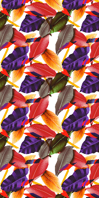 Fabric roller blind for window Colorful leaves