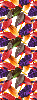 Fabric roller blind for window Colorful leaves