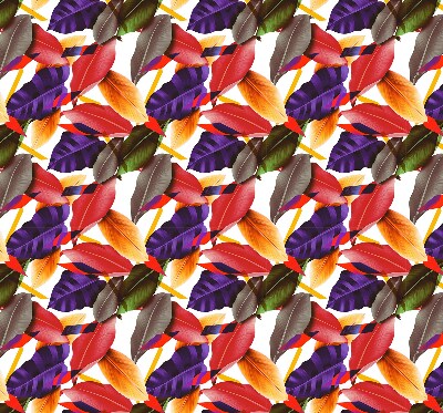 Fabric roller blind for window Colorful leaves