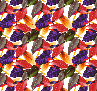 Fabric roller blind for window Colorful leaves