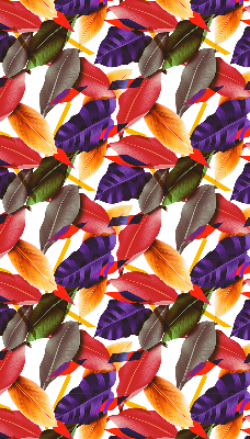 Fabric roller blind for window Colorful leaves
