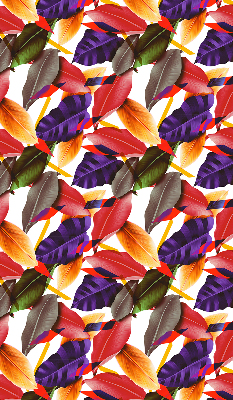 Fabric roller blind for window Colorful leaves