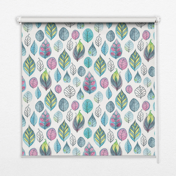 Blackout roller blind Colorful leaves