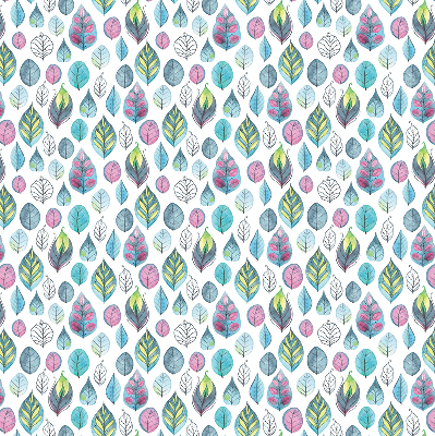 Blackout roller blind Colorful leaves
