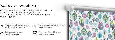Blackout roller blind Colorful leaves