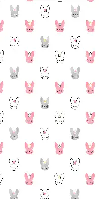 Blackout roller blind for window with colorful rabbits in crowns design
