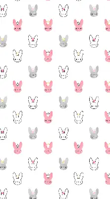 Blackout roller blind for window with colorful rabbits in crowns design