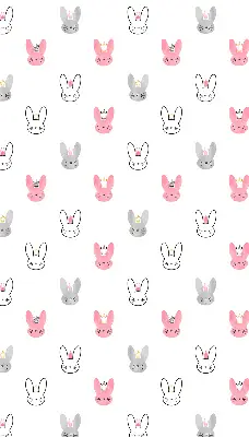 Blackout roller blind for window with colorful rabbits in crowns design