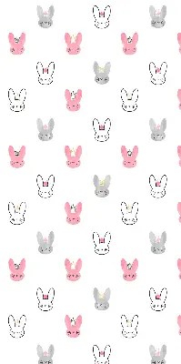 Blackout roller blind for window with colorful rabbits in crowns design