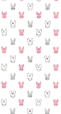 Blackout roller blind for window with colorful rabbits in crowns design