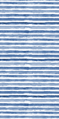 Fabric roller blind for window Painted blue stripes
