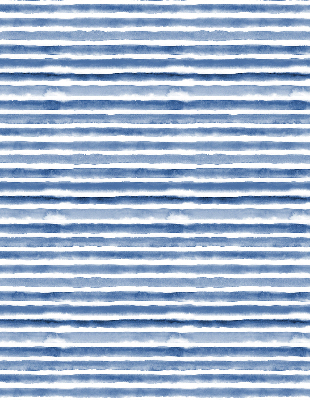 Fabric roller blind for window Painted blue stripes