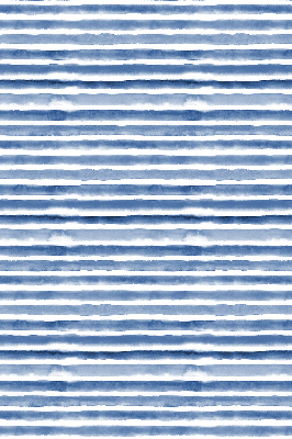 Fabric roller blind for window Painted blue stripes