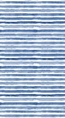 Fabric roller blind for window Painted blue stripes