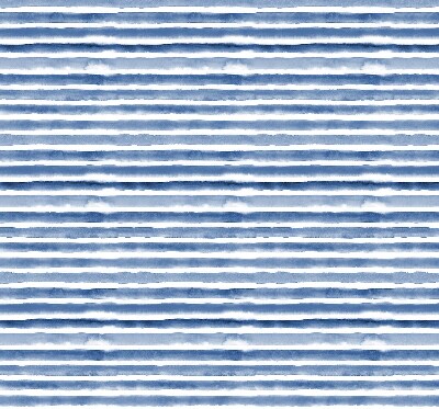Fabric roller blind for window Painted blue stripes