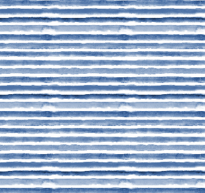 Fabric roller blind for window Painted blue stripes
