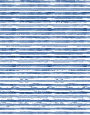 Fabric roller blind for window Painted blue stripes