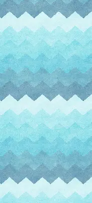Blackout roller blind painted mountains design