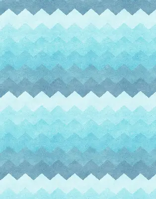 Blackout roller blind painted mountains design