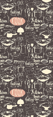 Blackout roller blind for window Culinary utensils