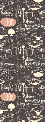 Blackout roller blind for window Culinary utensils