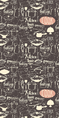 Blackout roller blind for window Culinary utensils