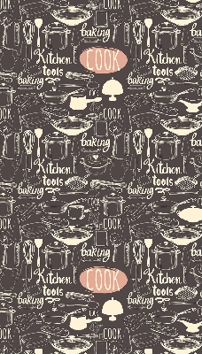 Blackout roller blind for window Culinary utensils