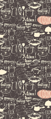 Blackout roller blind for window Culinary utensils