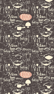 Blackout roller blind for window Culinary utensils