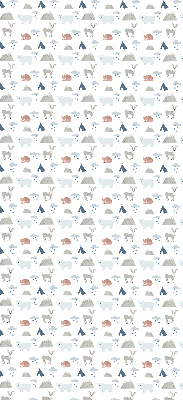 Blackout roller blind Mountains rain animals