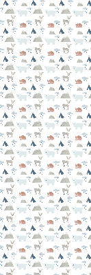 Blackout roller blind Mountains rain animals