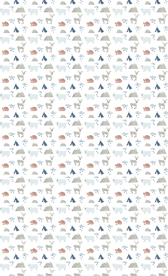 Blackout roller blind Mountains rain animals