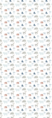 Blackout roller blind Mountains rain animals