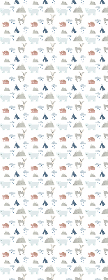 Blackout roller blind Mountains rain animals