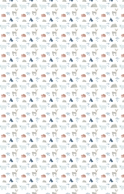 Blackout roller blind Mountains rain animals