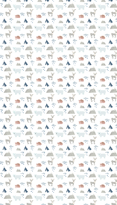 Blackout roller blind Mountains rain animals