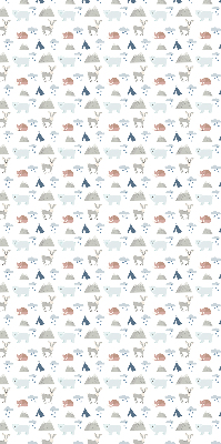 Blackout roller blind Mountains rain animals